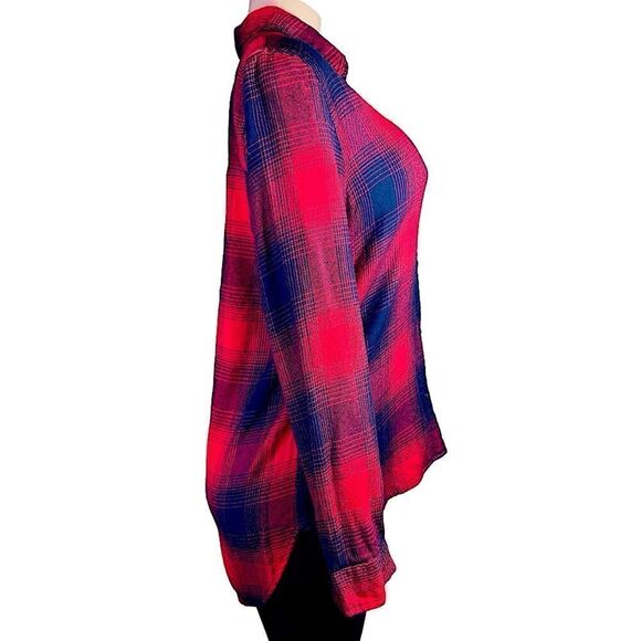 Madewell Ex-Boyfriend plaid Shirt. - Picture 5 of 7